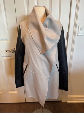 Mackage Cream Draped Jacket